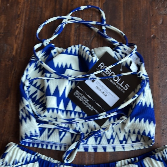 Rebdolls 1X “Ms. Virginia” Blue & White Skater Skirt Set - Picture 12 of 13